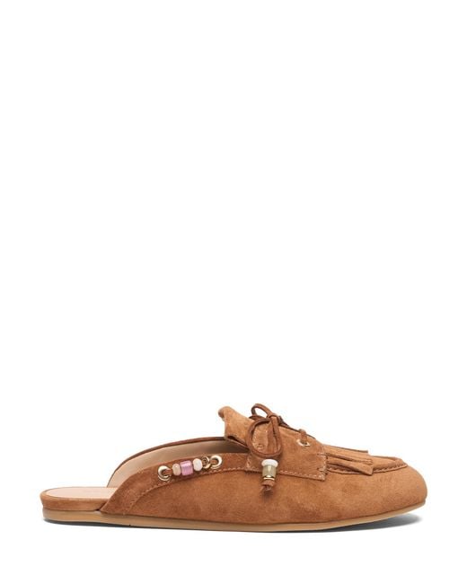 Stuart Weitzman Brown Majorca Tinsley Mule