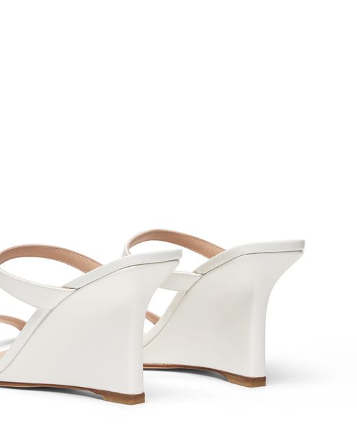 Stuart Weitzman White Wedges