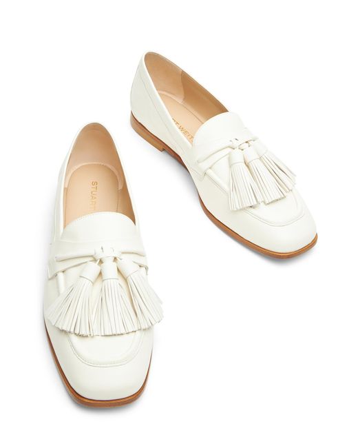 Stuart Weitzman Natural Lindi Tassel Loafer