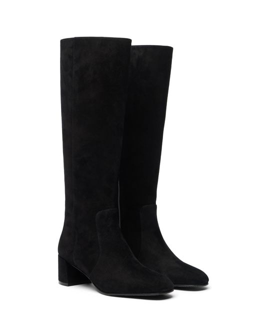 Stuart Weitzman Black Maeve Zip Boot