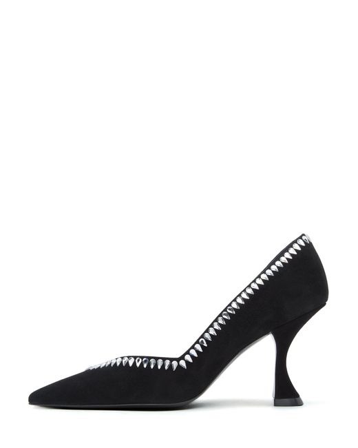 Stuart Weitzman Black Gemcut Xcurve 85 Pump