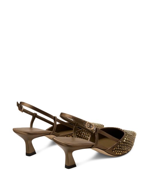 Stuart Weitzman Natural Vinnie Radiant Slingback 50