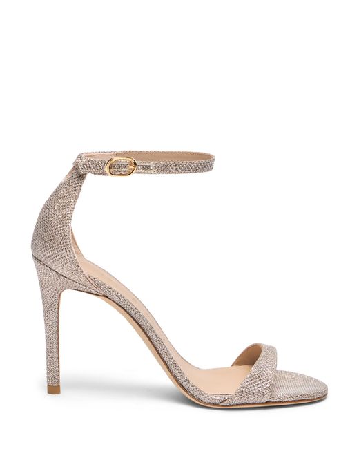 Stuart Weitzman Metallic Nudistarc 100 Sandal