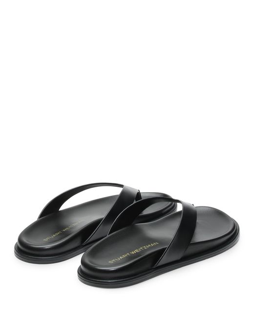 Stuart Weitzman Black Marykate Thong Sandal