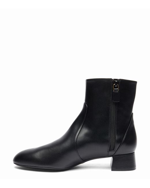 Stuart Weitzman Black , VIVIENNE 35 ZIP BOOTIE, STIEFEL UND STIEFELETTEN,