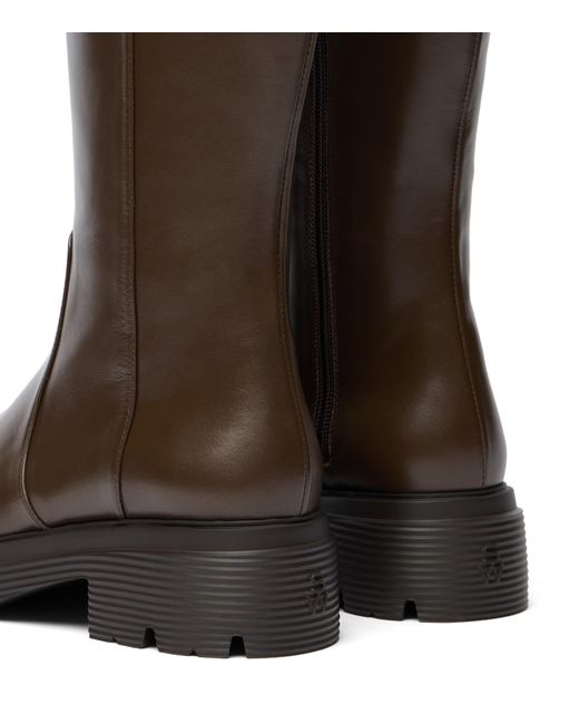 Stuart Weitzman Brown Hudson Lite Zip Boot