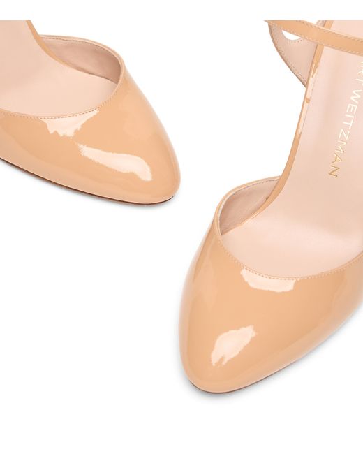 Stuart Weitzman Natural Madison Strap Pump 85
