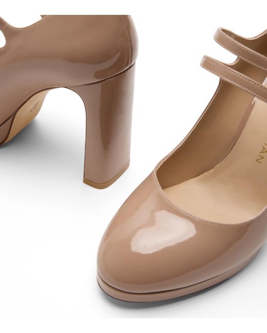 Stuart Weitzman Brown Babette Platform Mary Jane
