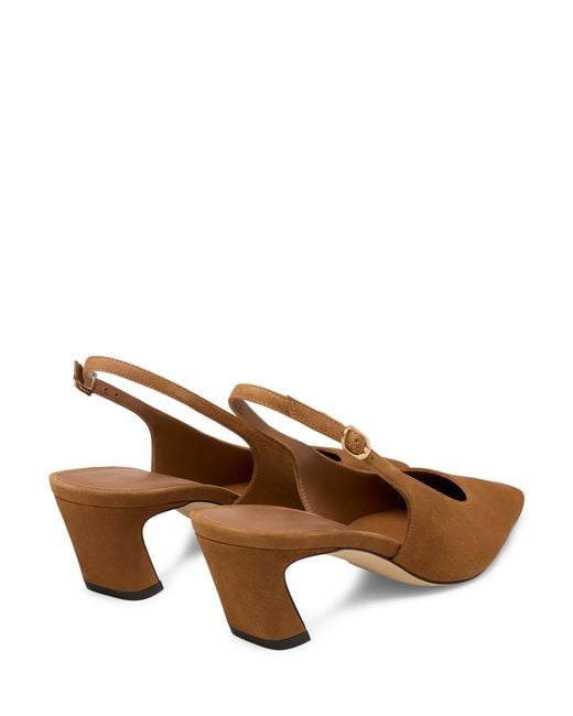 Stuart Weitzman Brown Stassi Slingback 50