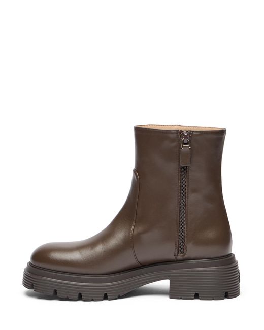 Stuart Weitzman Brown Hudson Lite Zip Bootie