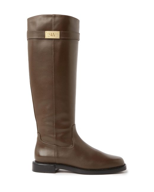Stuart Weitzman Brown Sw Buckle Boot