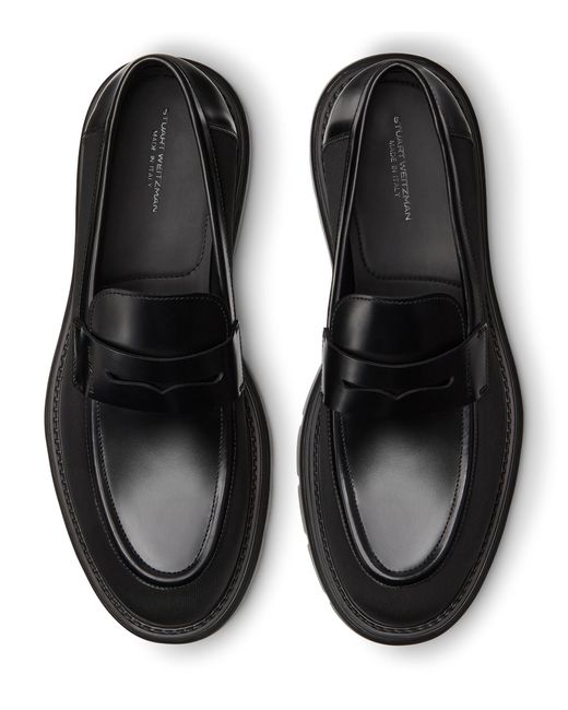 Stuart Weitzman Black Sw Club La Penny Loafer for men