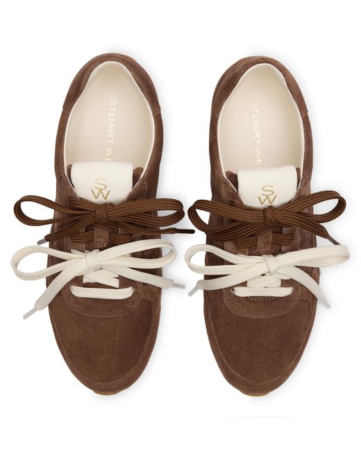 Stuart Weitzman Brown Bond Sport Sneaker