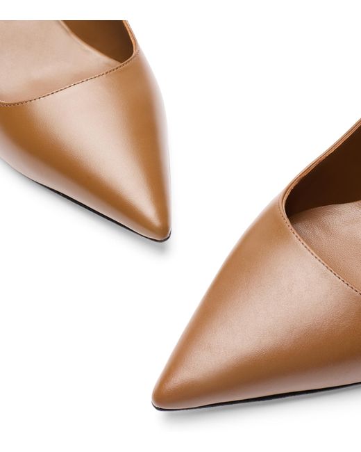 Stuart Weitzman Brown Vinnie 50 Strap Pump