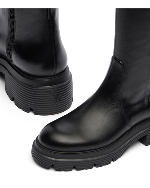 Hudson Lite Zip Boot Stuart Weitzman de color Black