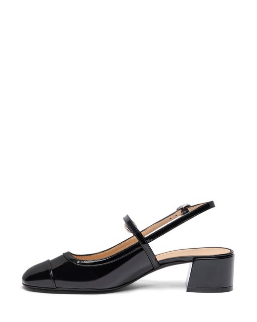 Stuart Weitzman Black Maeve Crystal Mary Jane Slingback