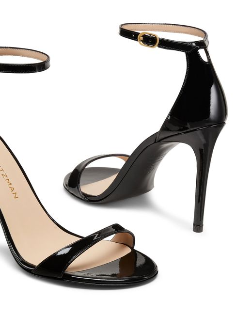 Stuart Weitzman Black Nudist Ii 100 Sandal
