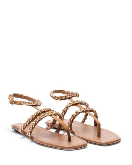 Stuart Weitzman Brown Soluxe Crystal Sandal
