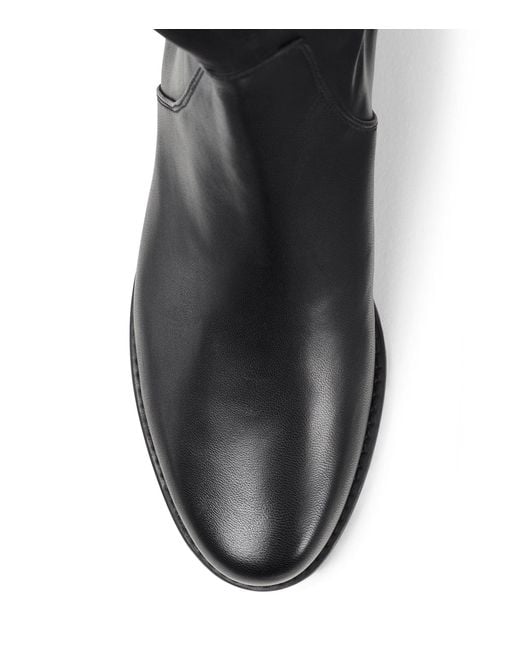Stuart Weitzman Black Overknee-Stiefel Reserve