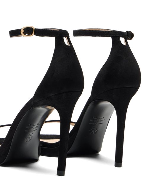 Stuart Weitzman Black Nudist Platform