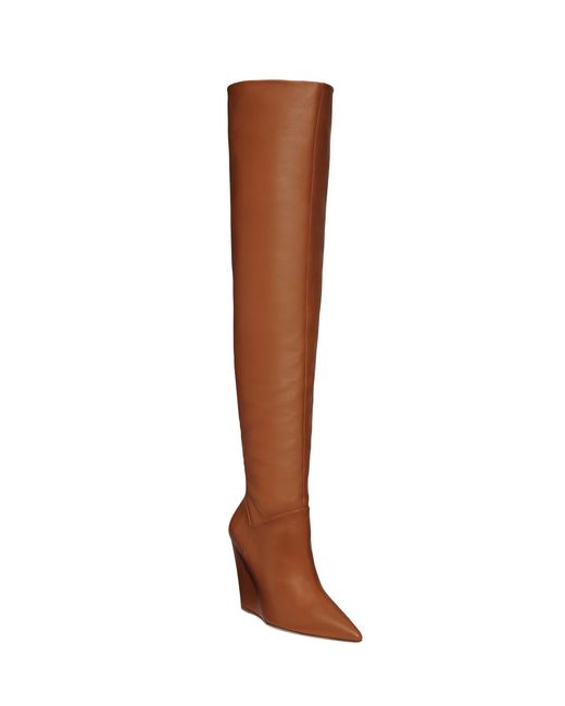 Stuart Weitzman Brown Saloon 100 Wedge Boot