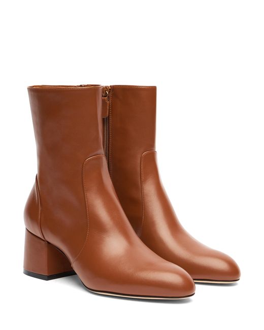 Stuart Weitzman Brown Essentialist Zip 60