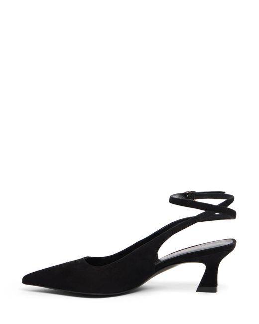Stuart Weitzman Black Vinnie 50 Strap Pump