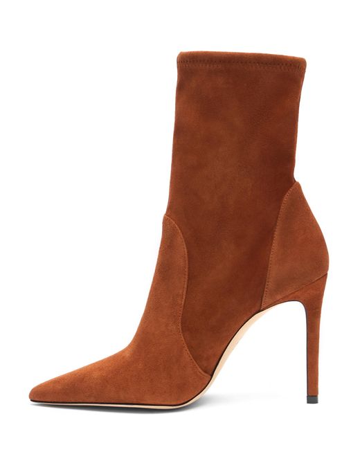 Stuart Weitzman Brown Stuart Power Bootie 10