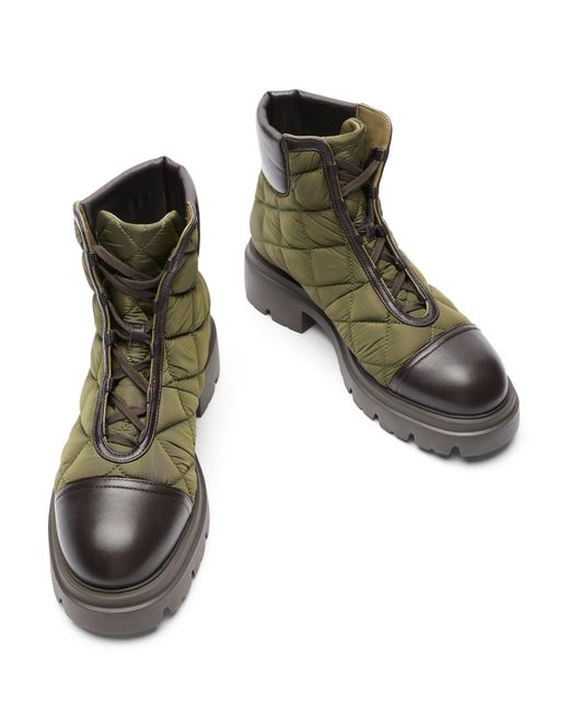 Stuart Weitzman Brown Hudson Quilted Hiker Bootie