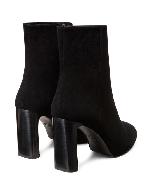 Stuart Weitzman Black Babette Platform Zip Bootie