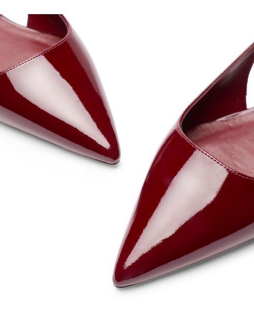 Stuart Weitzman Red Stuart Power Cutout Flat