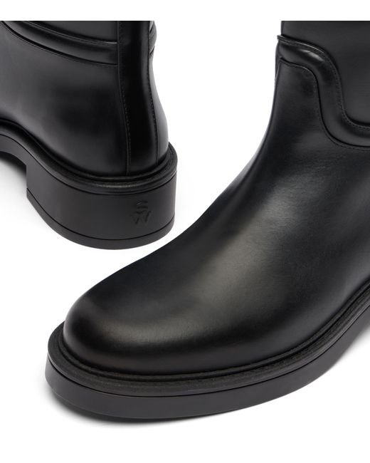 Stuart Weitzman Black Celia Riding Boot