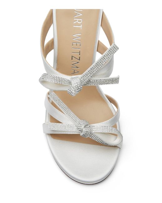 Stuart Weitzman White Sw Bow 100 Slide