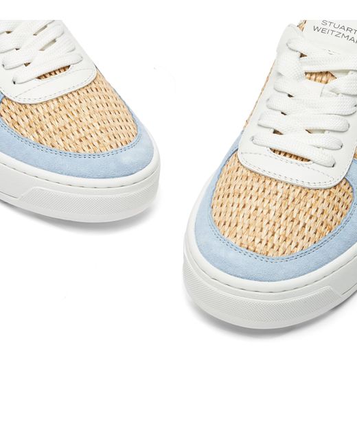 Stuart Weitzman White Sw Courtside Logo Sneaker