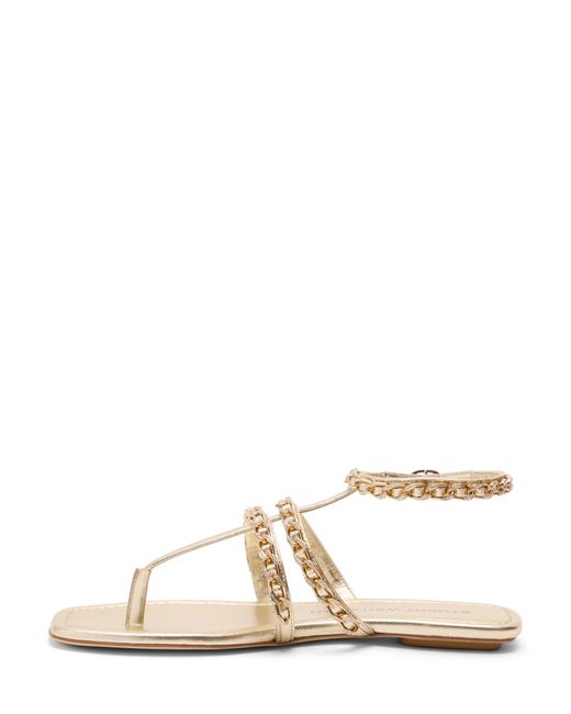 Stuart Weitzman Natural Soluxe Crystal Sandal