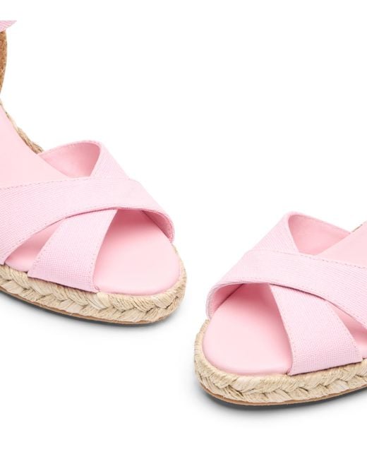 Stuart Weitzman Pink Mirela Ii Espadrille Wedge