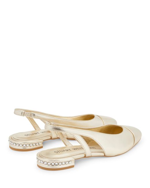 Stuart Weitzman Natural Crystal Slingback