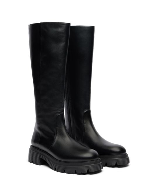 Hudson Lite Zip Boot Stuart Weitzman de color Black