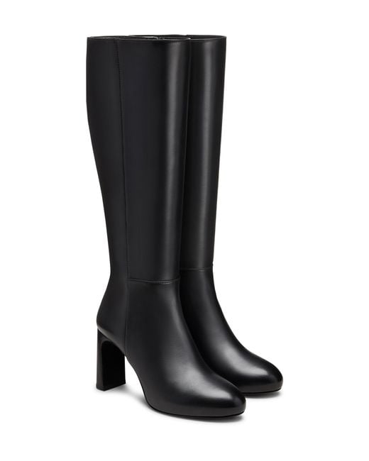 Stuart Weitzman Black Babette Platform Zip Boot