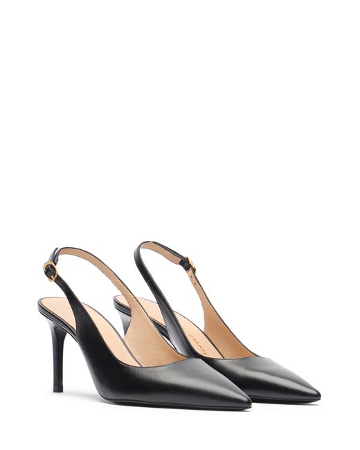 Stuart Weitzman Black Stuart Power Slingback 75