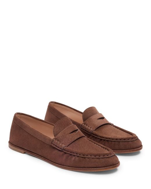 Stuart Weitzman Brown Spencer Loafer