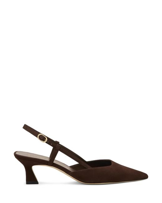 Stuart Weitzman Brown Vinnie 50 Slingback