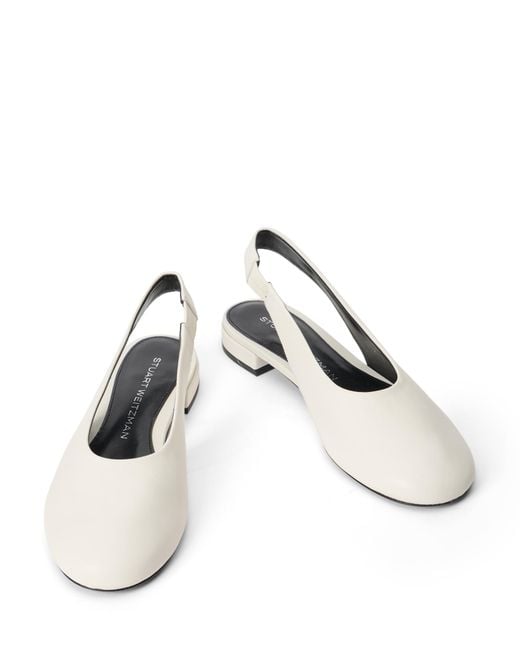 Stuart Weitzman Natural Lenny Slingback