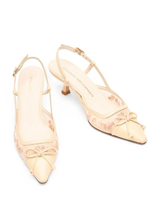 Stuart Weitzman Natural Kitty Slingback 50