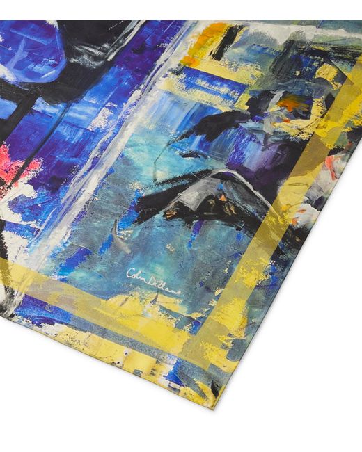 Stuart Weitzman Blue Sw X Kidsuper Silk Scarf