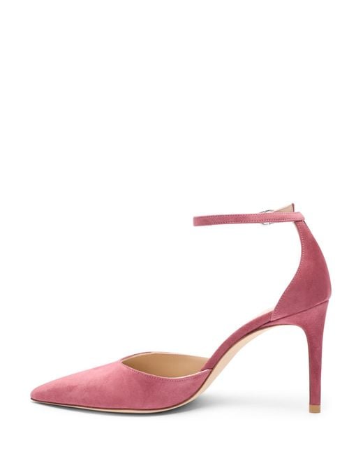 Stuart Weitzman Pink Stuart Power Strap 85