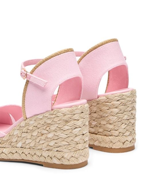 Stuart Weitzman Pink Mirela Ii Espadrille Wedge