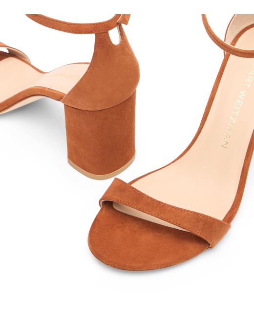 Stuart Weitzman Brown Nudist Block 75
