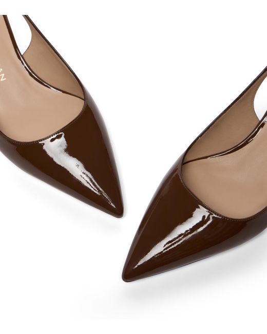 Stuart Weitzman Brown Stuart Sculpt Slingback 35