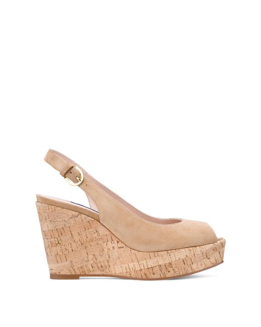 stuart weitzman jean wedge slingback
